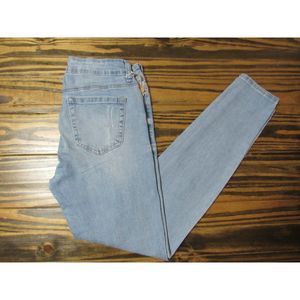 Light Blue Forever 21 Distressed Skinny Jeans 28